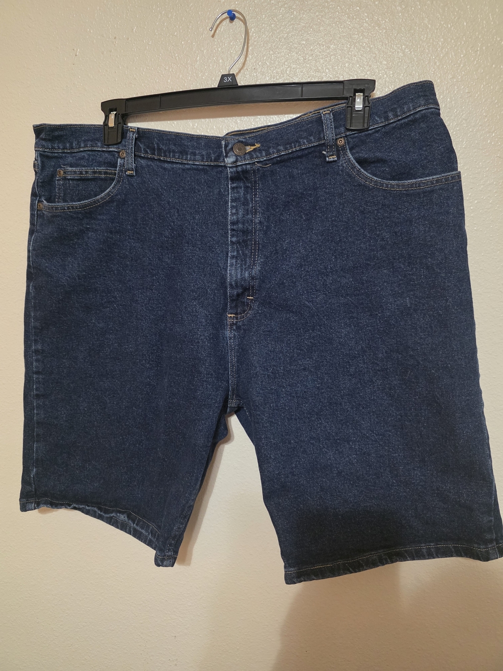 Wrangler Dark Blue Denim Jean Shorts